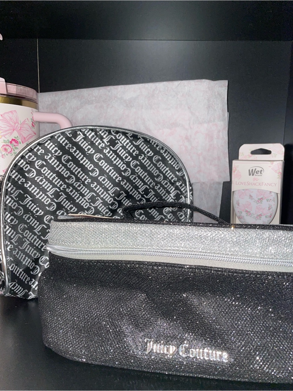 Juicy Couture cosmetic bags set